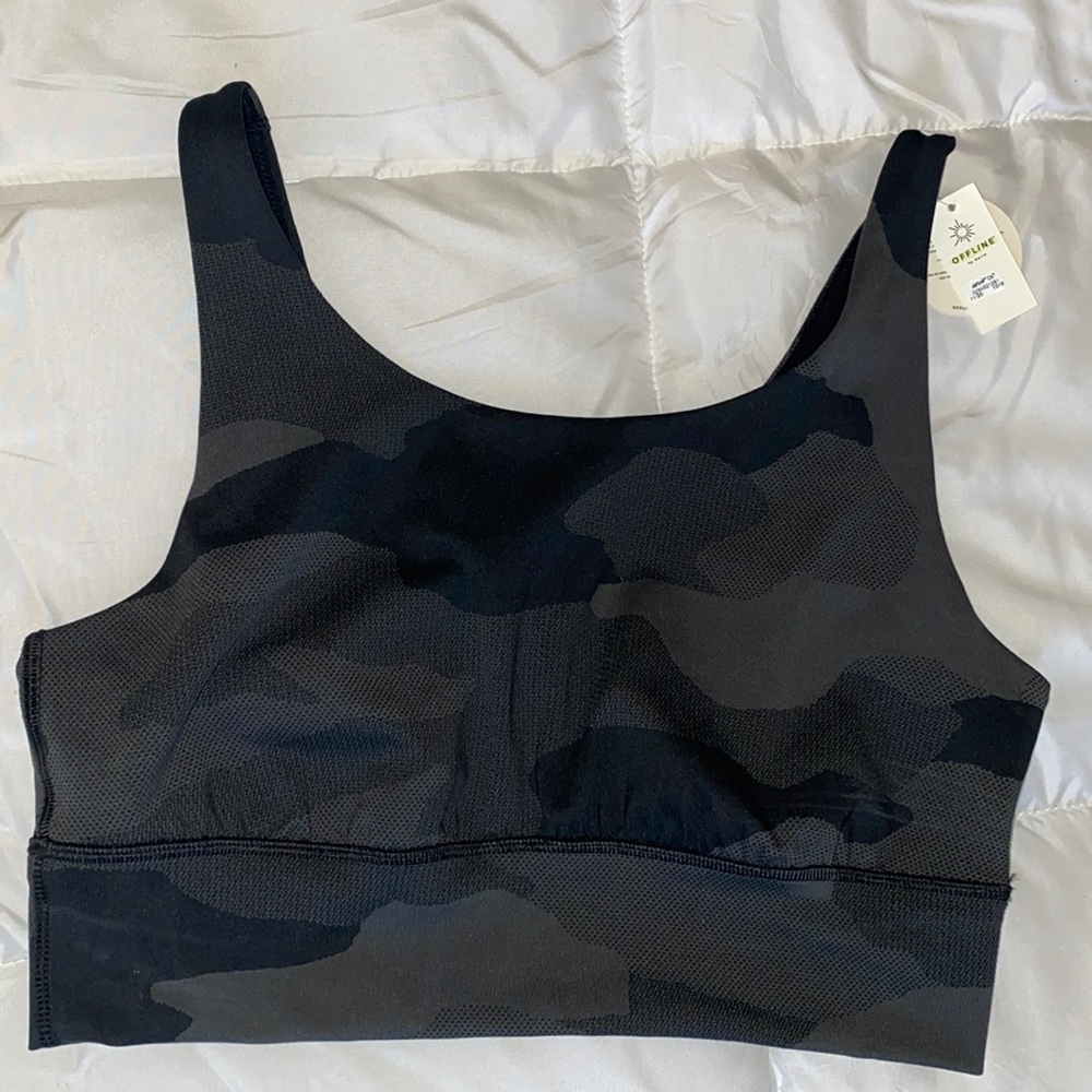 aerie camo sports bra